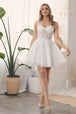 Vestido Corsé Corto Bordado Tul de Nox Anabel H784