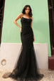 Vestido de sirena sin mangas con cuentas de Nox Anabel A1376