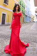 Vestido de sirena con corsé sin tirantes de Nox Anabel C1345