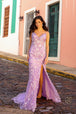Vestido sin mangas con apliques de lentejuelas de Nox Anabel C1458