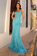Vestido sirena bordado lentejuelas de Nox Anabel E1274
