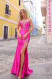 Vestido entallado con aberturas sin mangas de Nox Anabel E1279