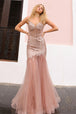 Vestido de novia sin mangas con pedrería de Nox Anabel F1467