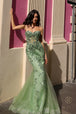Vestido de novia sin tirantes con apliques de Nox Anabel G1258