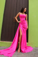 Vestido ajustado sin tirantes y con aberturas de Nox Anabel G1367