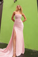 Vestido ajustado sin tirantes y con aberturas de Nox Anabel G1367