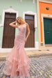 Vestido de sirena con escote en V de Nox Anabel G1368
