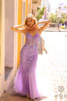 Vestido de sirena con corsé de lentejuelas de Nox Anabel Q1358