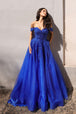 Vestido de fiesta largo ajustado de corte-A de Nox Anabel R1303P