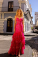 Vestido de novia sin mangas con apliques ajustados de Nox Anabel T1337