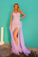 Vestido con aberturas sin mangas y sobrefalda de Nox Anabel Y1475