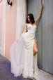 Vestido con aberturas sin mangas y sobrefalda de Nox Anabel Y1475