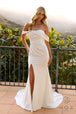 Vestido de novia ajustado con hombros descubiertos de Nox Anabel JE1007