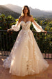Vestido de novia corsé sin mangas de Nox Anabel JE990L
