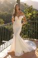 Vestido de novia con hombros descubiertos de Nox Anabel JW979
