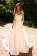 Vestido de novia con corsé sin mangas de Nox Anabel JW981