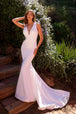Vestido de novia con cuello en V y escote halter de Nox Anabel JW985