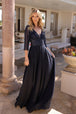 Vestido de novia de manga 3/4 con adornos de Nox Anabel MF101