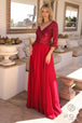 Vestido de lentejuelas con corpiño y manga 3/4 de Nox Anabel MF103