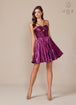 Nox Anabel A825 - Vestido de cóctel halter metalizado