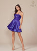 Nox Anabel A825 - Vestido de cóctel halter metalizado