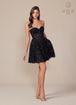 Nox Anabel A843 - Vestido de cóctel sin tirantes de lentejuelas