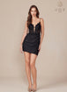 Nox Anabel E915 - Vestido de cóctel con escote en V y adornos