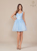 Nox Anabel H846 - Vestido de cóctel línea A con cuello en V