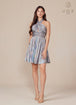 Nox Anabel K822 - Vestido de cóctel cruzado halter