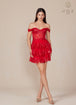 Nox Anabel K856 - Vestido de cóctel con hombros descubiertos e ilusión