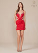 Nox Anabel Q834 - Vestido de cóctel sin mangas con detalles cut-out