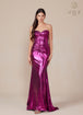 Nox Anabel T1499 - Vestido de noche nudo sin tirantes