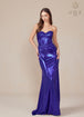 Nox Anabel T1499 - Vestido de noche nudo sin tirantes