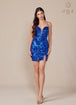 Nox Anabel T864 - Vestido de cóctel con escote en V y adornos de lentejuelas