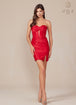 Nox Anabel T867 - Vestido de cóctel corazón sin tirantes