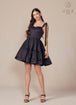 Nox Anabel T869 - Vestido de cóctel con lazo y escote corazón