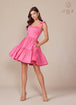 Nox Anabel T869 - Vestido de cóctel con lazo y escote corazón
