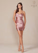 Nox Anabel T871 - Vestido de cóctel corazón plisado