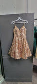 Vestido de fiesta con mangas de tirantes y cuello en V Dancing Queen 3356