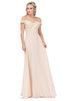 Vestido Largo con Apliques de Encaje Dancing Queen 2492