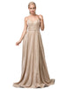Vestido largo sin mangas con escote en V y cola de barrido Dancing Queen 2720