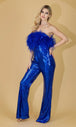 Vestido de lentejuelas sin tirantes de Amelia Couture 3019