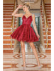 Vestido con escote en V y adornos Dancing Queen 3262