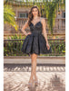 Vestido con escote en V y adornos Dancing Queen 3262