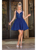 Vestido de Cóctel de Lentejuelas Adornado en Línea A Dancing Queen 3266