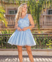 Vestido de cóctel de encaje floral sin mangas Dancing Queen 3296