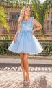 Vestido de cóctel de tul con detalles florales Dancing Queen 3309