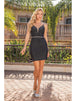 Vestido de Cocktail con Tirantes y Cuentas Dancing Queen 3321