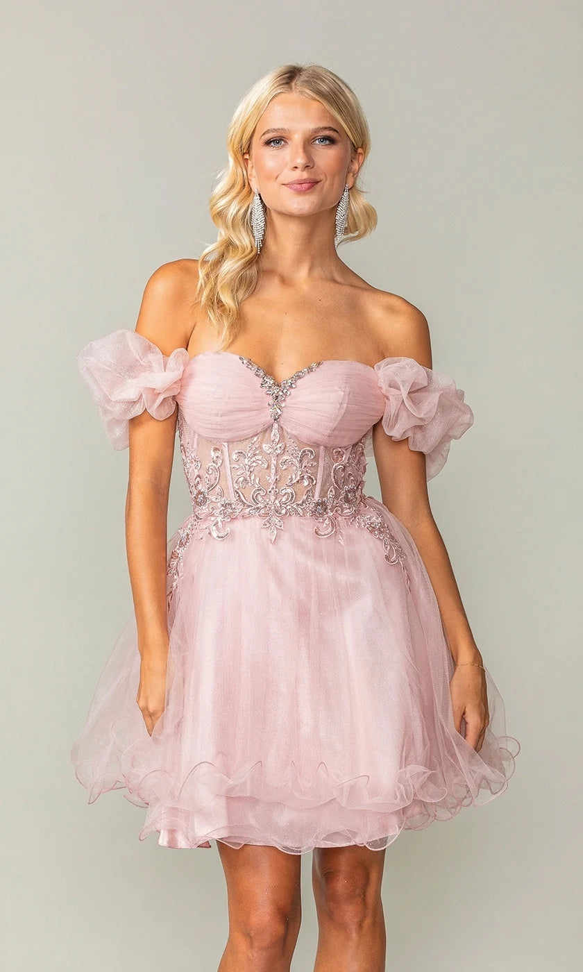 Vestido corto de Dancing Queen 3379