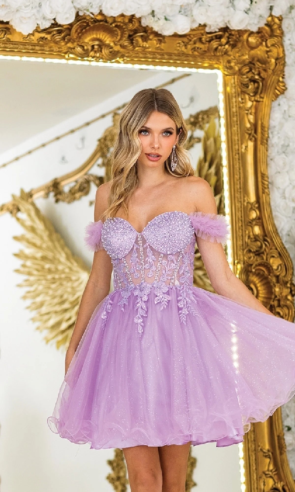 Vestido corto de Dancing Queen 3406
